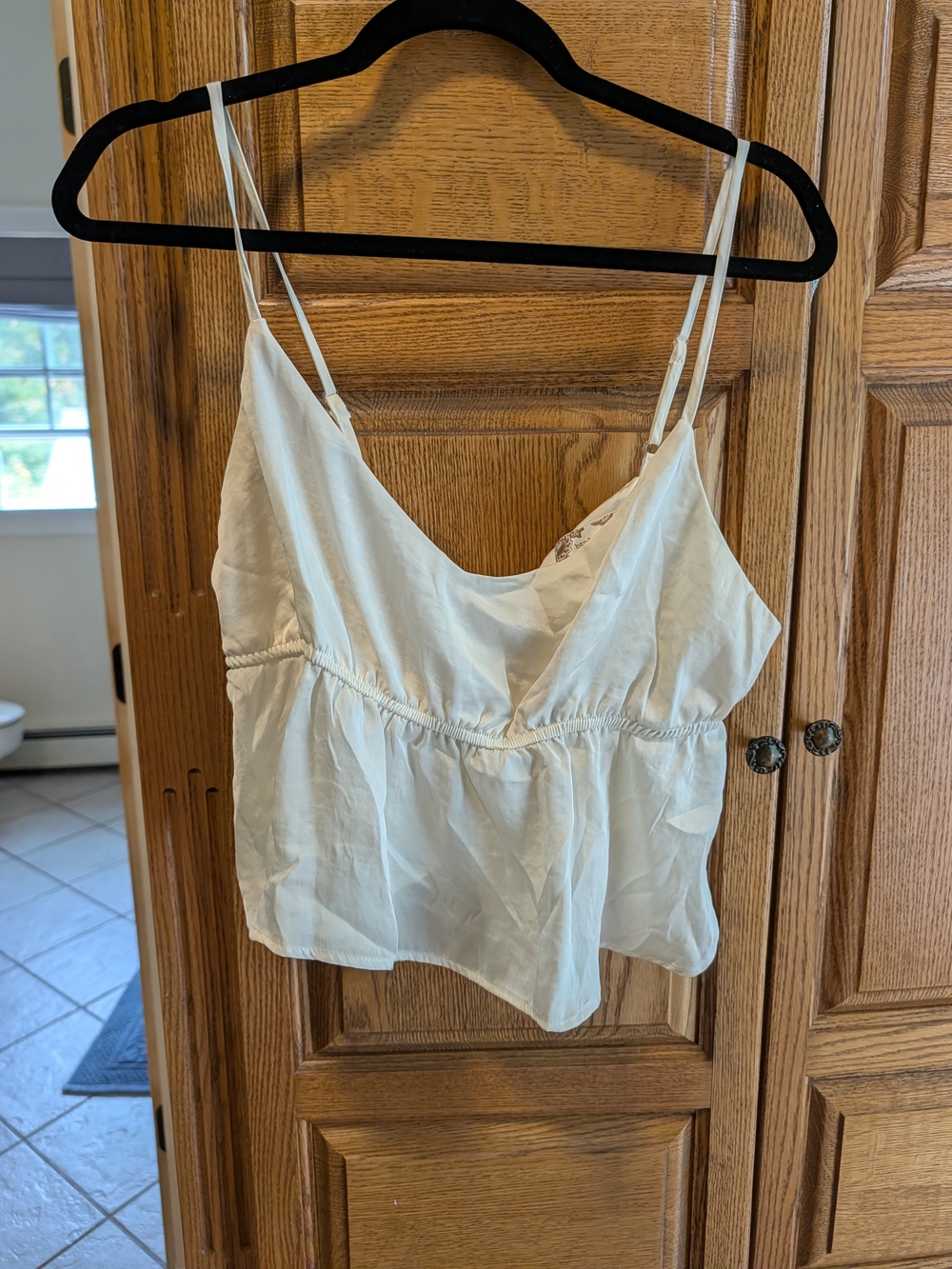 Band of Gypsies Cream Spaghetti Strap Cami